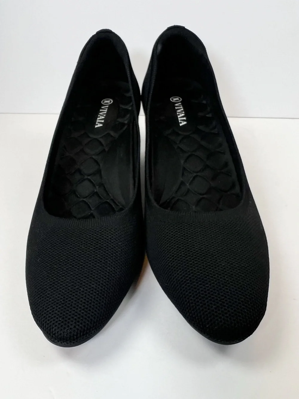 Vivaia Georgia Pointed Toe Chunky Heels Black size 41.5 / US Women’s 10
